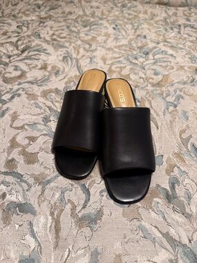 Chico's Women's Black Slide Mules